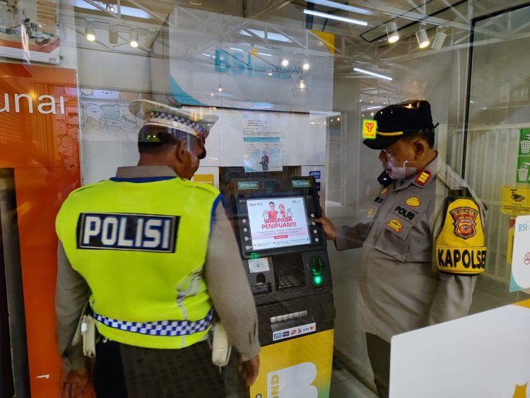 Ciptakan Kamtibmas Aman Kondusif, Polsek Sukalarang Gelar Patroli Perbankan dan Mini Market