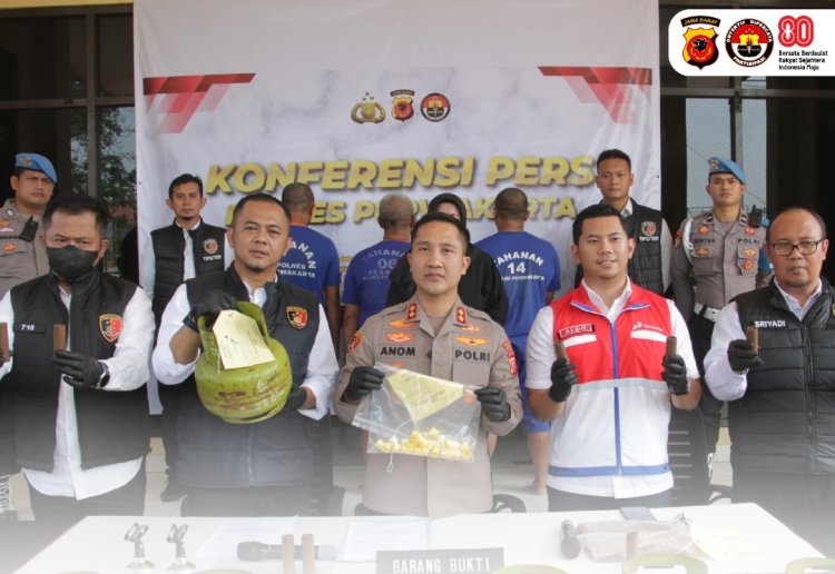 Sat Reskrim Polres Purwakarta Bongkar Praktek Ilegal Penyalahgunaan  Gas Elpiji Bersubsidi