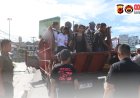 Polresta Cirebon Gelar Penyekatan Jalur Antisipasi Rencana Aksi Unras  ke DPR RI