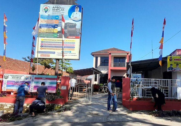 Ciptakan Lingkungan Bersih, Pemdes Semplak Laksanakan Giat Jumat Bersih
