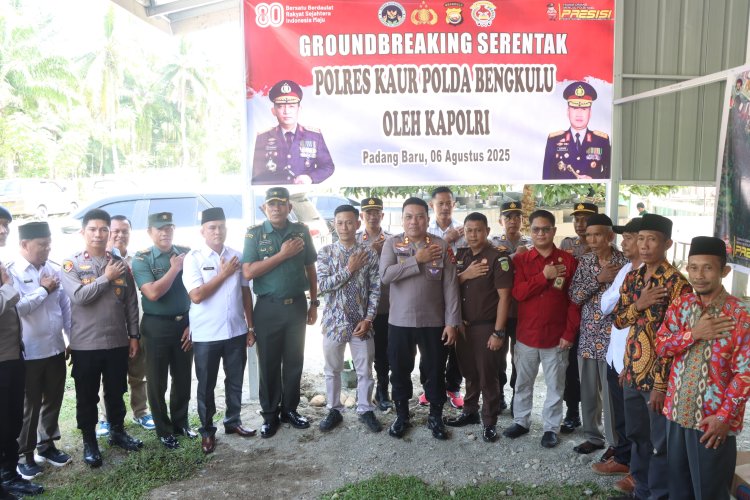﻿Peresmian dan Groundbreaking SPPG Polri Polres Kaur