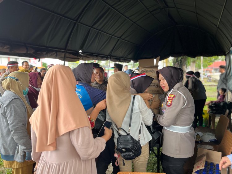 Polres Kaur Gelar Gerakan Pangan Murah Menjelang HUT RI ke-80