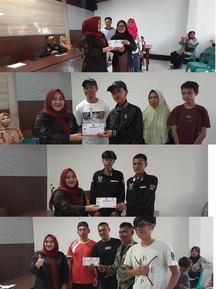 Pembagian Hadiah Lomba Pembuatan Gapura dan Lingkungan Bersih Tingkat Desa Semplak