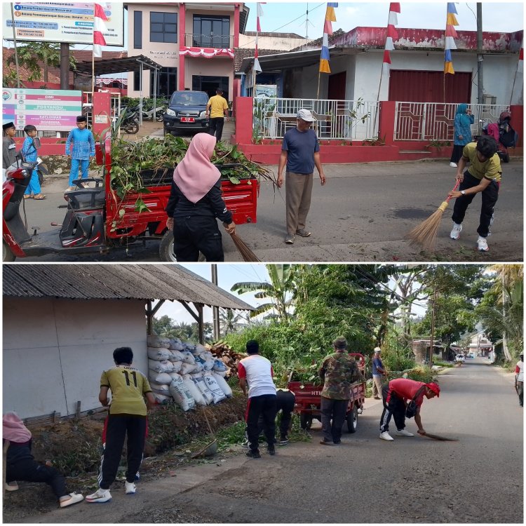 Ciptakan Lingkungan Sehat, Pemdes Semplak Giatkan Jumat Bersih
