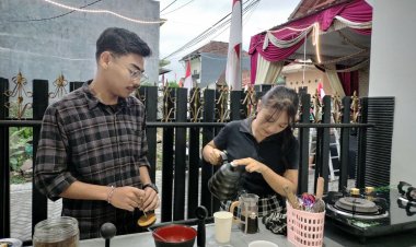 KATAR RT.05 Malang mengikuti Pelatihan Barista di Warkop Digital PAJ Meriahkan Gebyar HUT RI ke-80