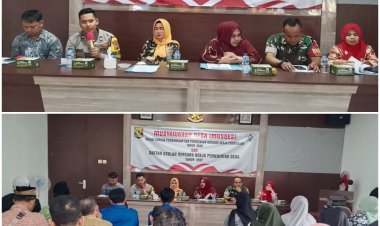 Bhabinkamtibmas Sampaikan Sambutan pada Musdes Desa Semplak, Tekankan Peran Masyarakat dalam Menjaga Kamtibmas