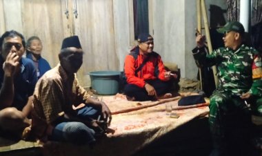 Babinsa Kontrol Ronda Malam, Ajak Warga Gempur Keamanan Wilayah dengan Siskamling