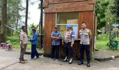 Prioritaskan Keselamatan Pengunjung, Polsek Kadudampit Gelar Patroli Objek Wisata