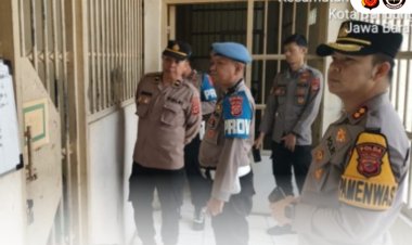 Bid Propam Polda Jabar Lakukan Pengarahan Dan Pengendalian  Untuk Pastikan Piket  Rutan Dit Tahti Sesuai SOP