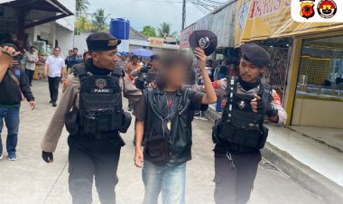 Kolaborasi TNI -Polri Di Sumedang , Amankan Pria Membawa Bubuk Kratom  Dan Gelang Selongsong Peluru