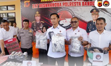 Polresta Bandung Ungkap 26 Kasus Narkoba Dan Home Industri Tembakau Sintetis