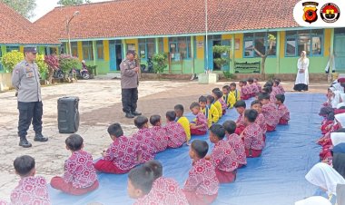 Sat Binmas Polres Banjar Dekatkan Polisi Dengan Dunia Sekolah, Tumbuhkan Karakter Disiplin Sejak Dini