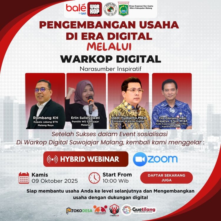 Warkop Digital Ajak UMKM Malang Melaju di Era Digital Lewat Talkshow “Pengembangan Usaha di Era Digital”