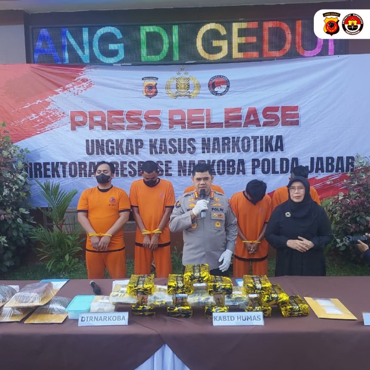 Polda Jabar Gagalkan Peredaran Jaringan Narkoba Internasional Dan Lokal