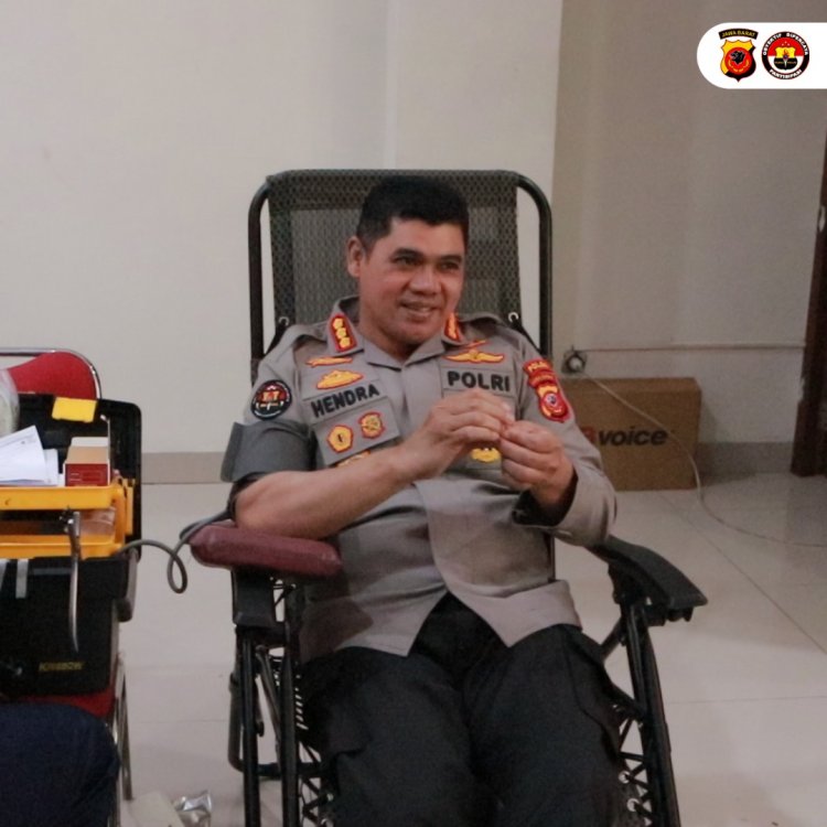 Polda Jabar Sukses Gelar Donor Darah,Dalam Rangka Hari Jadi Humas Polri Ke-74