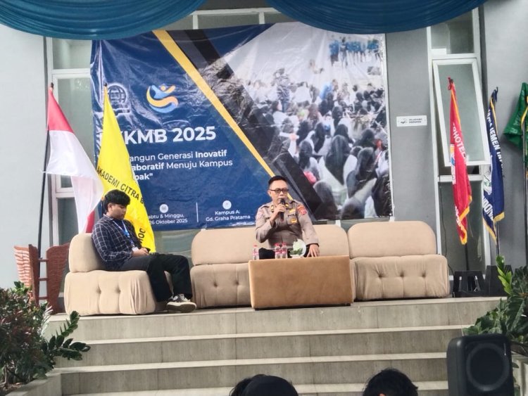 Kanit Binmas Polsek Warudoyong,Berikan Penyuluhan Kepada  Mahasiswa Baru