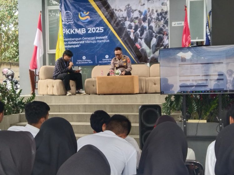 Kanit Binmas Polsek Warudoyong,Berikan Penyuluhan Kepada  Mahasiswa Baru