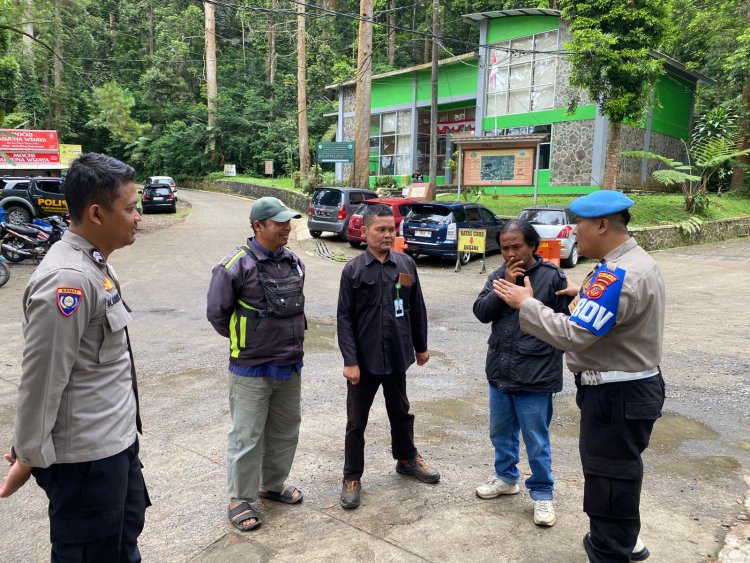 Prioritaskan Keselamatan Pengunjung, Polsek Kadudampit Gelar Patroli Objek Wisata