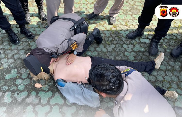 Pelatihan Hidup Dasar Bagi Pamapta Polda Jabar,Siap Tangani Darurat Di Lapangan