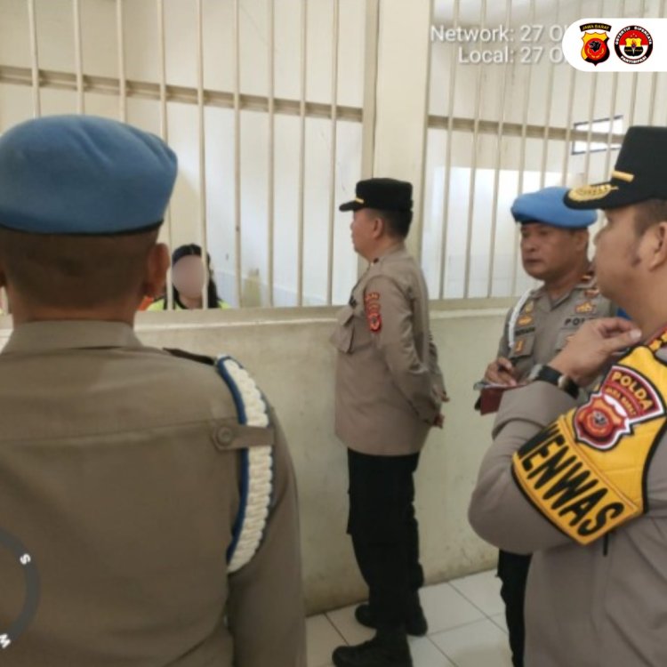 Bid Propam Polda Jabar Lakukan Pengarahan Dan Pengendalian  Untuk Pastikan Piket  Rutan Dit Tahti Sesuai SOP