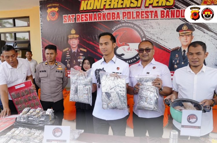 Polresta Bandung Ungkap 26 Kasus Narkoba Dan Home Industri Tembakau Sintetis