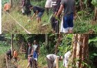 Kepala Dusun Cipriangan Laksanakan Kerja Bakti Bersihkan Jalan Menuju Pemakaman Umum