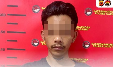 Ops Antik Lodaya 2025, Polres Garut Bekuk Pengedar Sabu , Amankan 8,51 Gram Barang Bukti