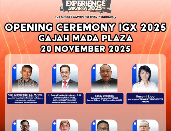 Festival Game Terbesar Indonesia, IGX 2025, Siap Gelar Puncak Akbar di Jakarta