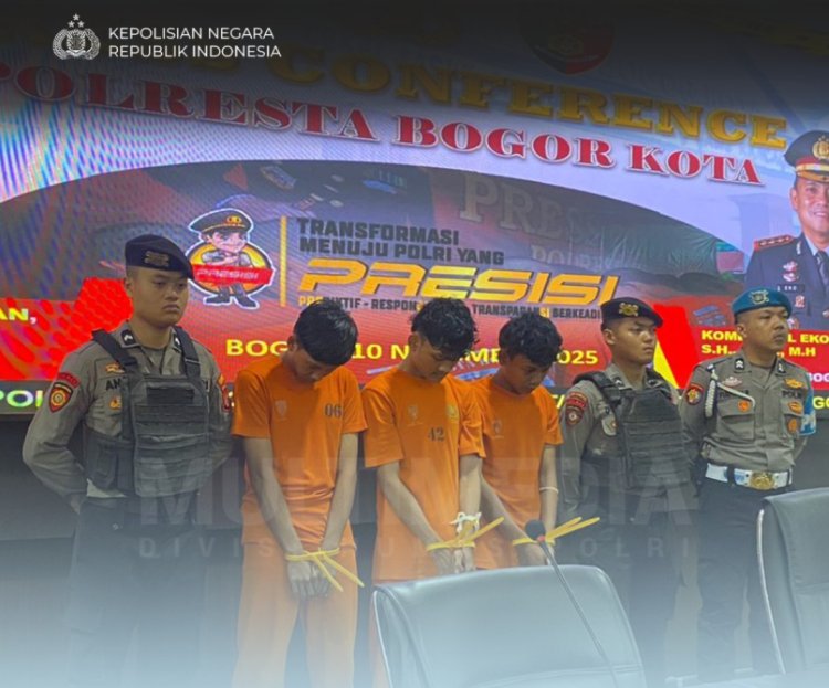 Polresta Bogor Berhasil Ungkap Kasus Tawuran  Dua Kelompok Remaja