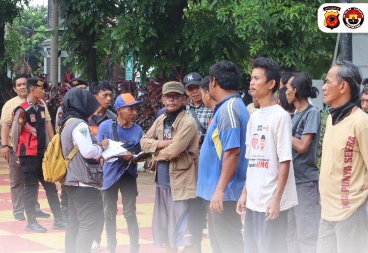 Polda Jabar Gelar Operasi Pemberantasan Premanisme Di Purwakarta, Sejumlah Juru Parkir Liar Diamankan