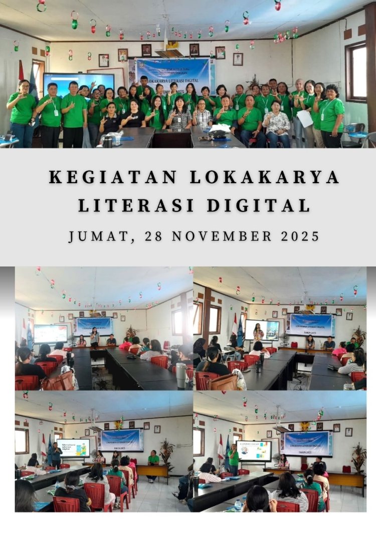 Dinas Perpustakaan Kota Bitung Gelar Lokakarya  Literasi Digital