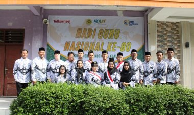 Perayaan Hari Guru yang Meriah di SMK Mahadhika 3 Menampilkan Pertukaran Peran dan Lomba antar Guru dan Siswa.