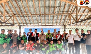 Polresta Cirebon Gelar Silaturahmi Kamtibmas Dengan Komunitas Ojek Online