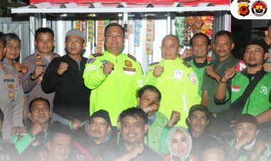 Kapolres Ciamis Gelar Ngobras Bersama Komunitas Ojol Guna Perkuat Sinergi Kamtibmas