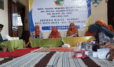 Koperasi Wanita Mandiri Bululawang Gelar Rapat Kerja dan RAPB 2026, Sosialisasikan Warkop Digital dan Program P3MI
