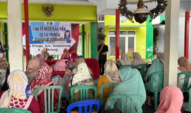 Peringatan Hari Ibu di Desa Pringu Dirangkai Sosialisasi Warkop Digital dan P3MI