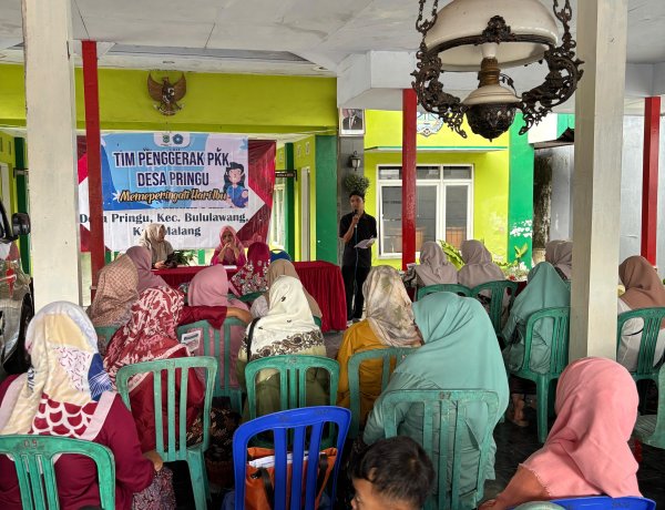 Peringatan Hari Ibu di Desa Pringu Dirangkai Sosialisasi Warkop Digital dan P3MI