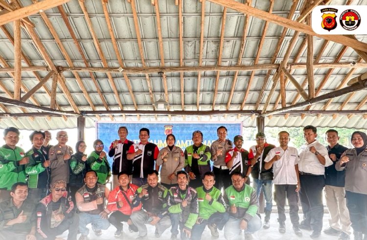 Polresta Cirebon Gelar Silaturahmi Kamtibmas Dengan Komunitas Ojek Online