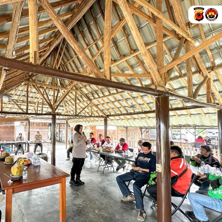 Polresta Cirebon Gelar Silaturahmi Kamtibmas Dengan Komunitas Ojek Online