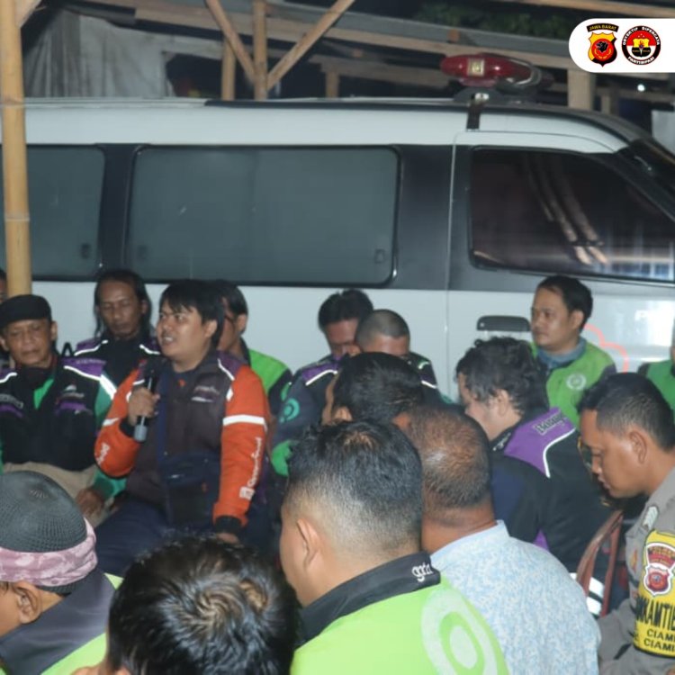 Kapolres Ciamis Gelar Ngobras Bersama Komunitas Ojol Guna Perkuat Sinergi Kamtibmas