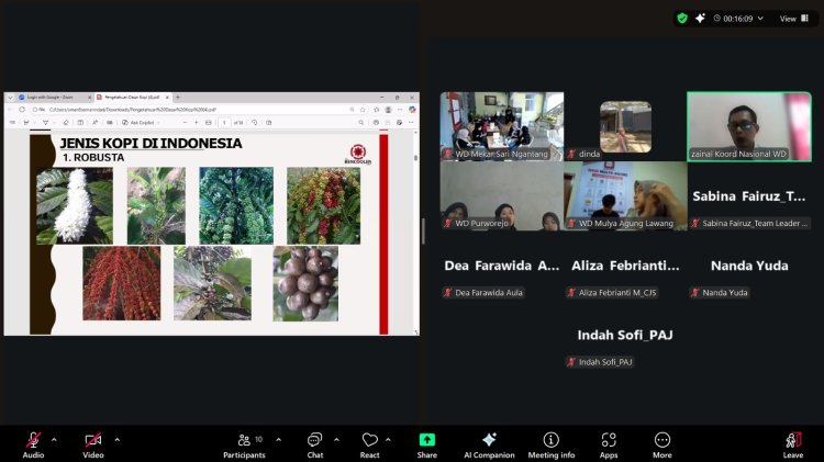 Empat Kecamatan Ikuti Pelatihan Barista Virtual Warkop Digital, Lengkapi Skill Kopi dari Teori hingga Praktik