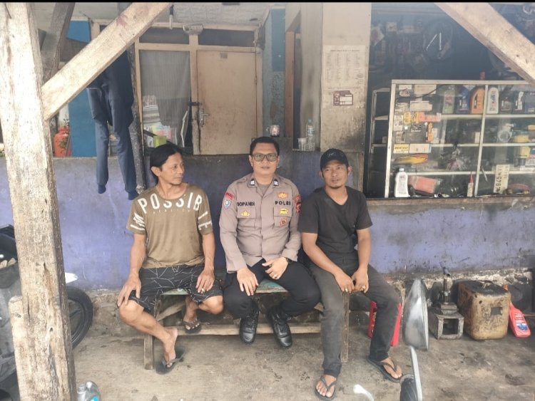 Jaga Stabilitas Kamtibmas, Kanit Binmas Laksanakan Sambang Warga