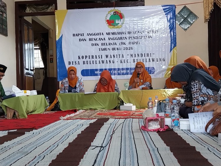 Koperasi Wanita Mandiri Bululawang Gelar Rapat Kerja dan RAPB 2026, Sosialisasikan Warkop Digital dan Program P3MI