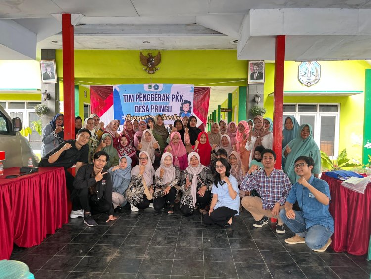 Peringatan Hari Ibu di Desa Pringu Dirangkai Sosialisasi Warkop Digital dan P3MI