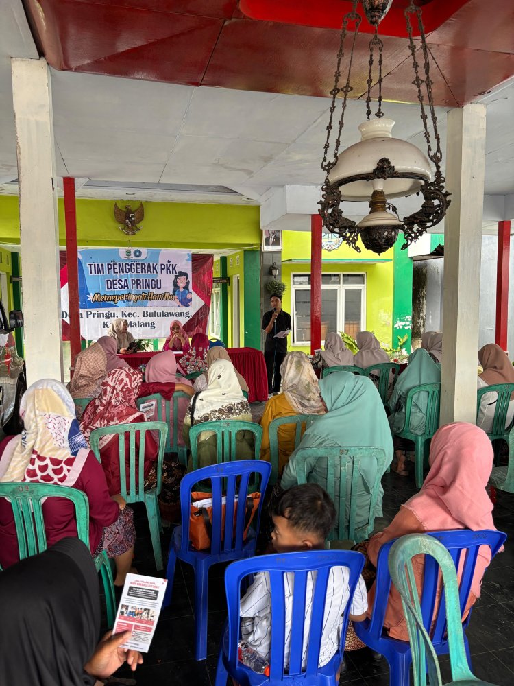 Peringatan Hari Ibu di Desa Pringu Dirangkai Sosialisasi Warkop Digital dan P3MI