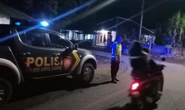 Jaga Stabilitas Kamtibmas, Polsek Ampelgading Intensifkan Blue Light Patrol Hingga Dini Hari