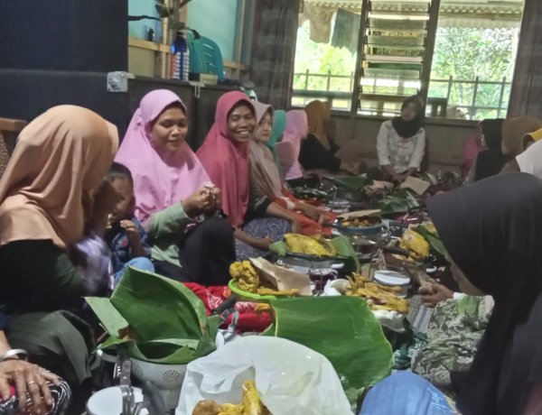 Warga Dusun Gentan Desa Dilem Gelar Syukuran Rajab dan Peringatan Isra Miraj