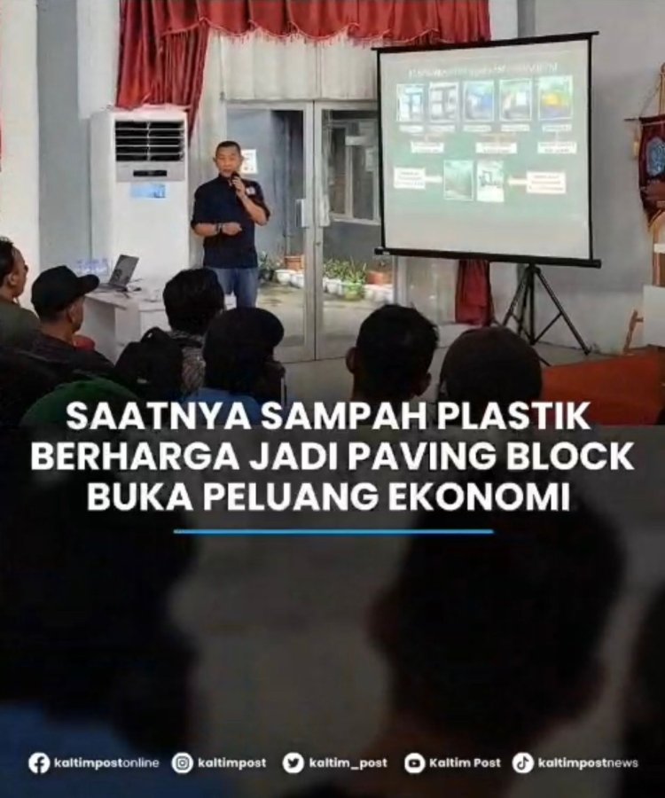 Samarinda Ulu akan mengolah sampah plastik menjadi paving block, membuka kesempatan ekonomi bagi warga.