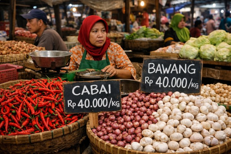 Banjir di Jawa Tengah Dorong Lonjakan Harga Cabai dan Bawang di Semarang