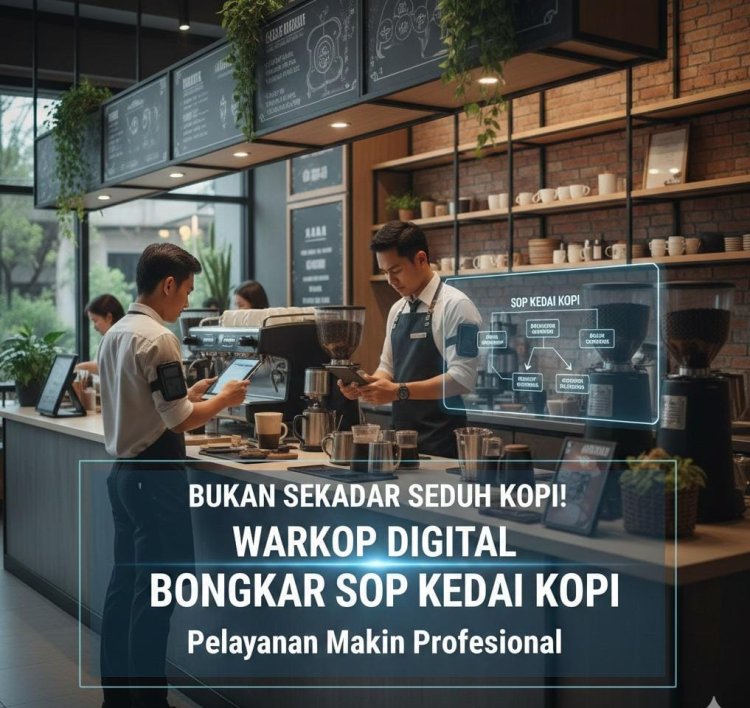 Bukan Sekadar Seduh Kopi! Warkop Digital Bongkar SOP Kedai Kopi agar Pelayanan Makin Profesional